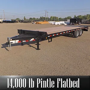 14k Pintle Flatbed Trailers