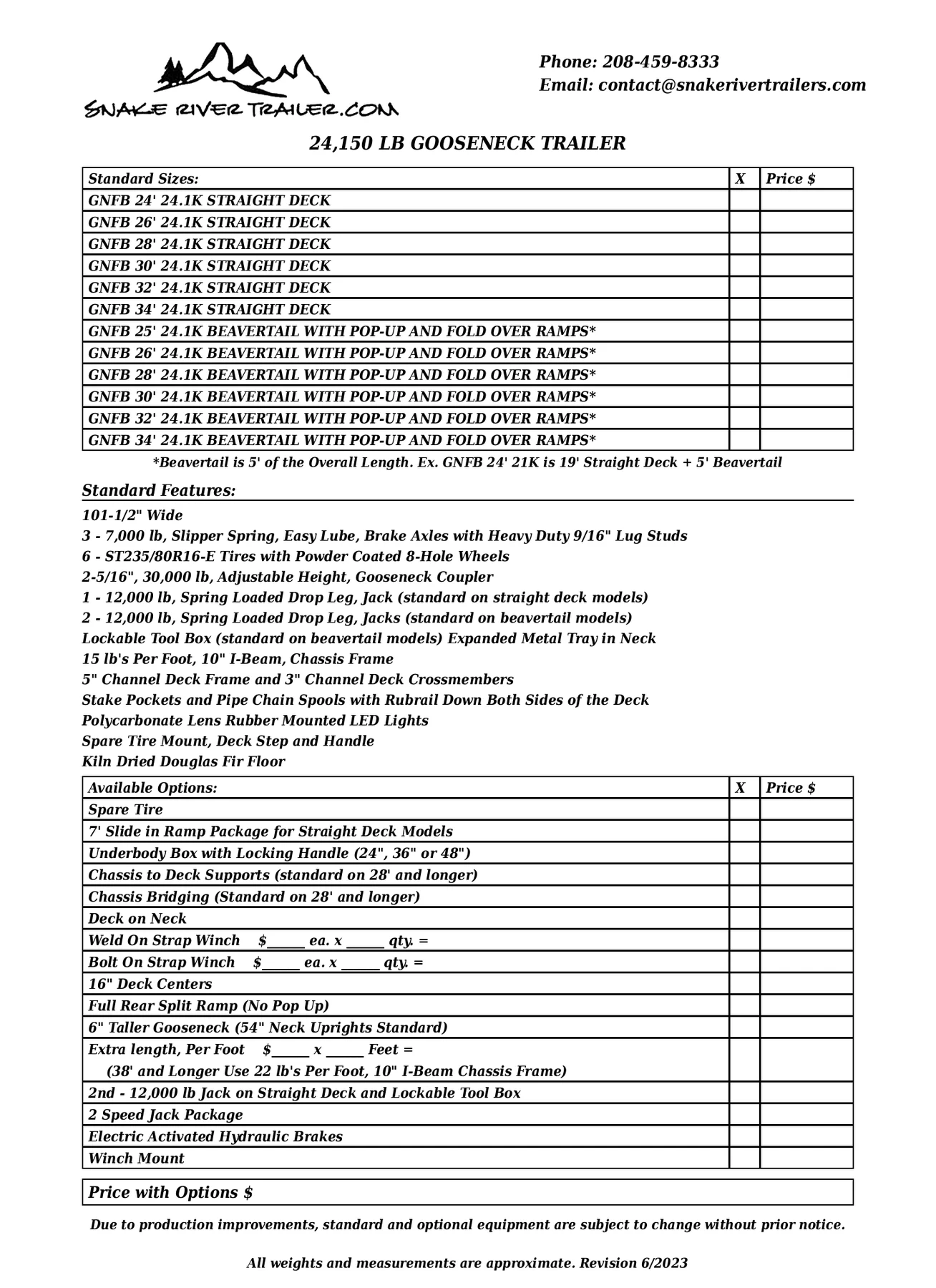 24.1k Gooseneck Flatbed Trailers Brochure