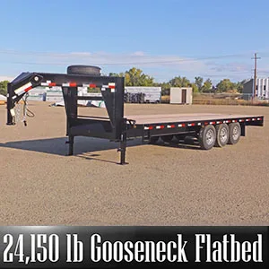 21k Gooseneck Flatbed Trailers