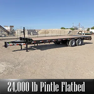24k Pintle Flatbed Trailers