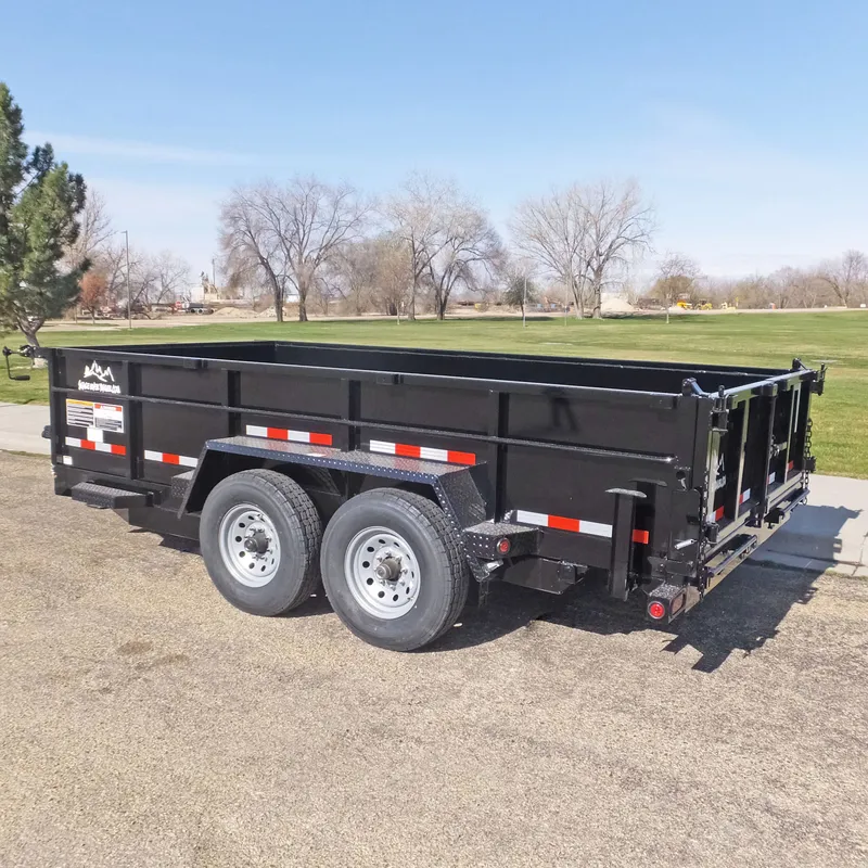 Snake River 82 Wide Low Deck Dump Trailer