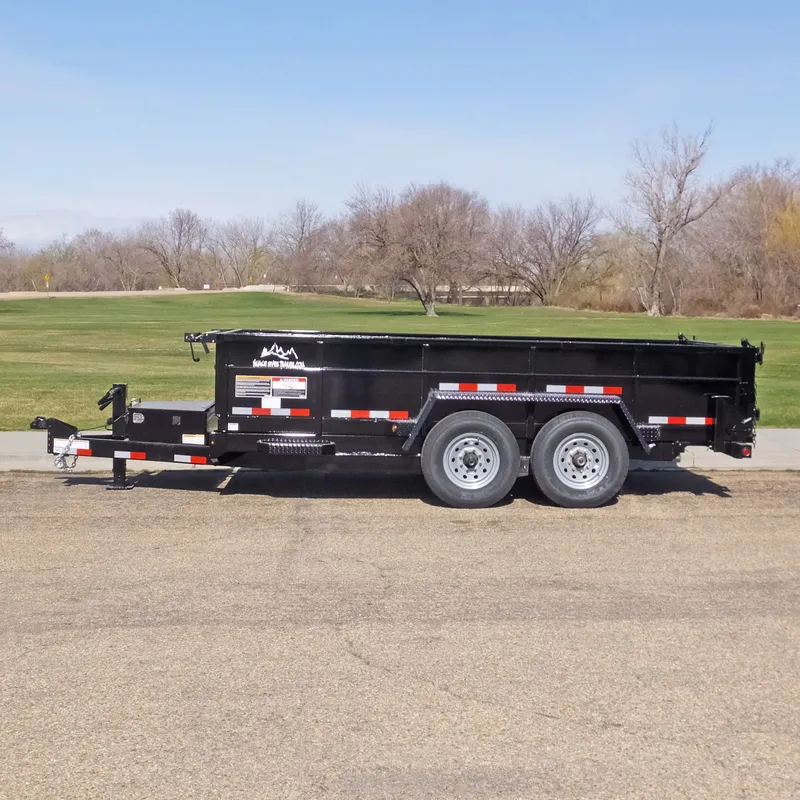 Snake River 82 Wide Low Deck Dump Trailer