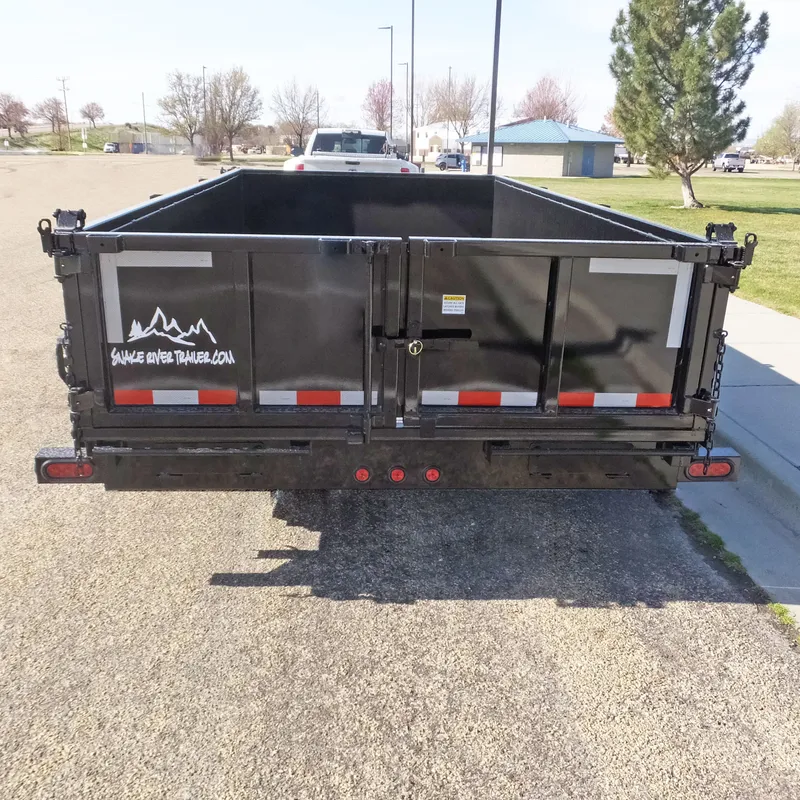 Snake River 82 Wide Low Deck Dump Trailer