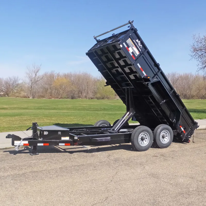 Snake River 82 Wide Low Deck Dump Trailer