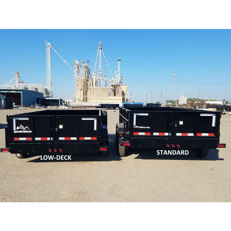 Snake River 82 Wide Low Deck Dump Trailer
