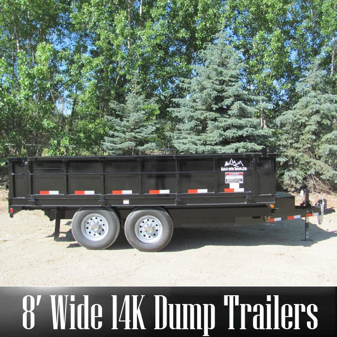 8 Wide 14k Dump Trailers
