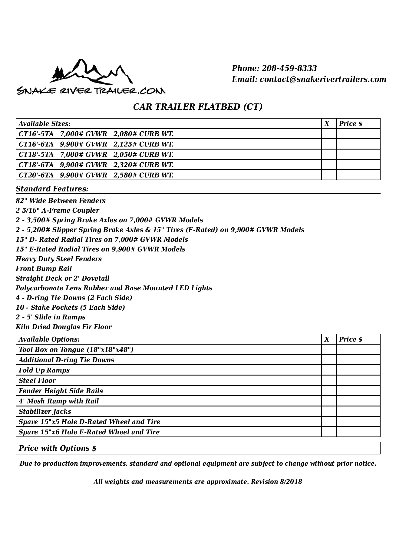 Car Trailer Flatbeds Brochure