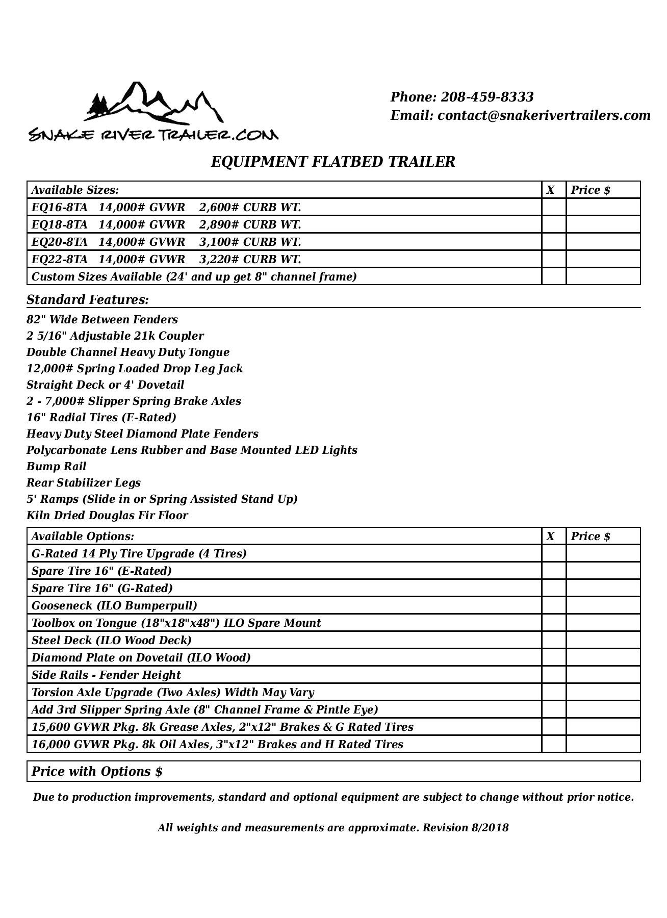Equipment Flatbed Trailers Brochure
